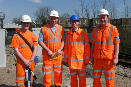 Mark Groombridge site visit with James Burt